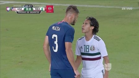 Diego Lainez, altercation