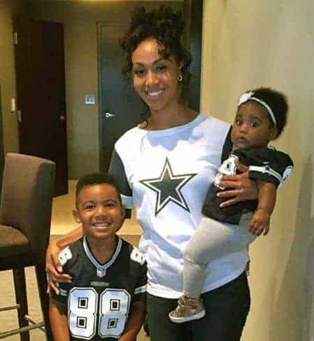 Ilyne Nash With Her children, Dez Bryant Jr. and Isabella