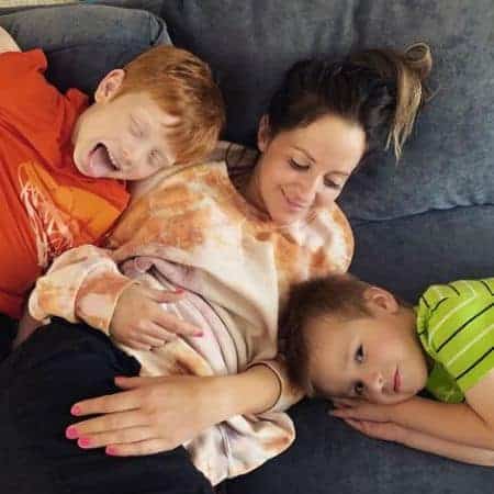 Kay Adams (center) with her nephews