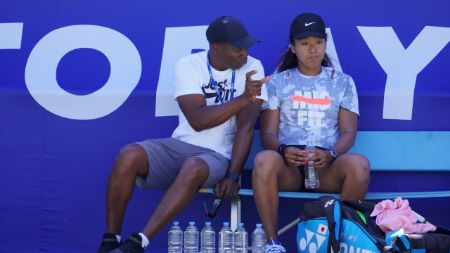 Leonard Francois et Naomi Osaka 