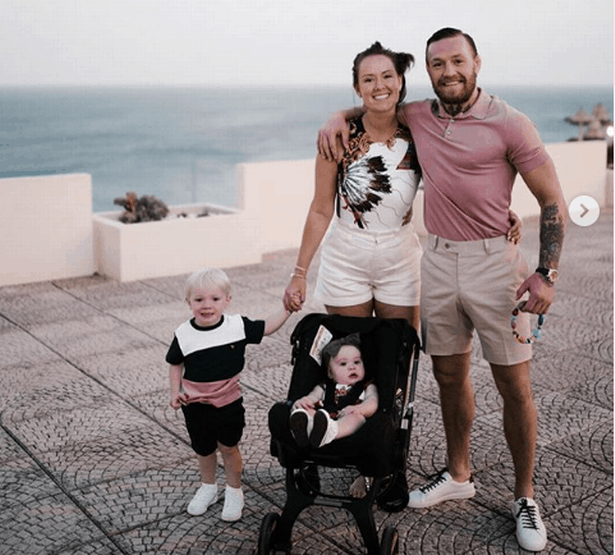 Conor McGregor with his family