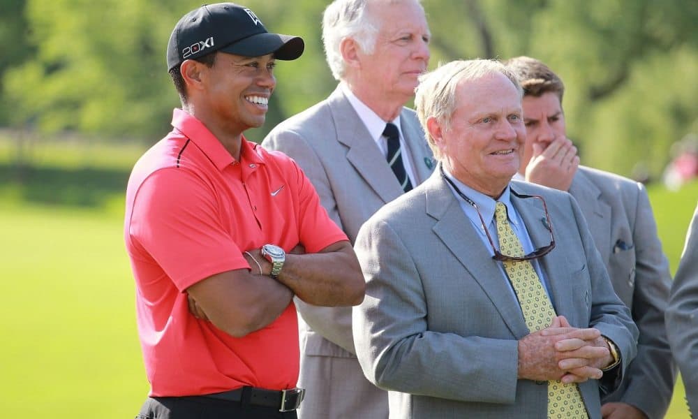 Jack Nicklaus and Tiger Wood in a same frame