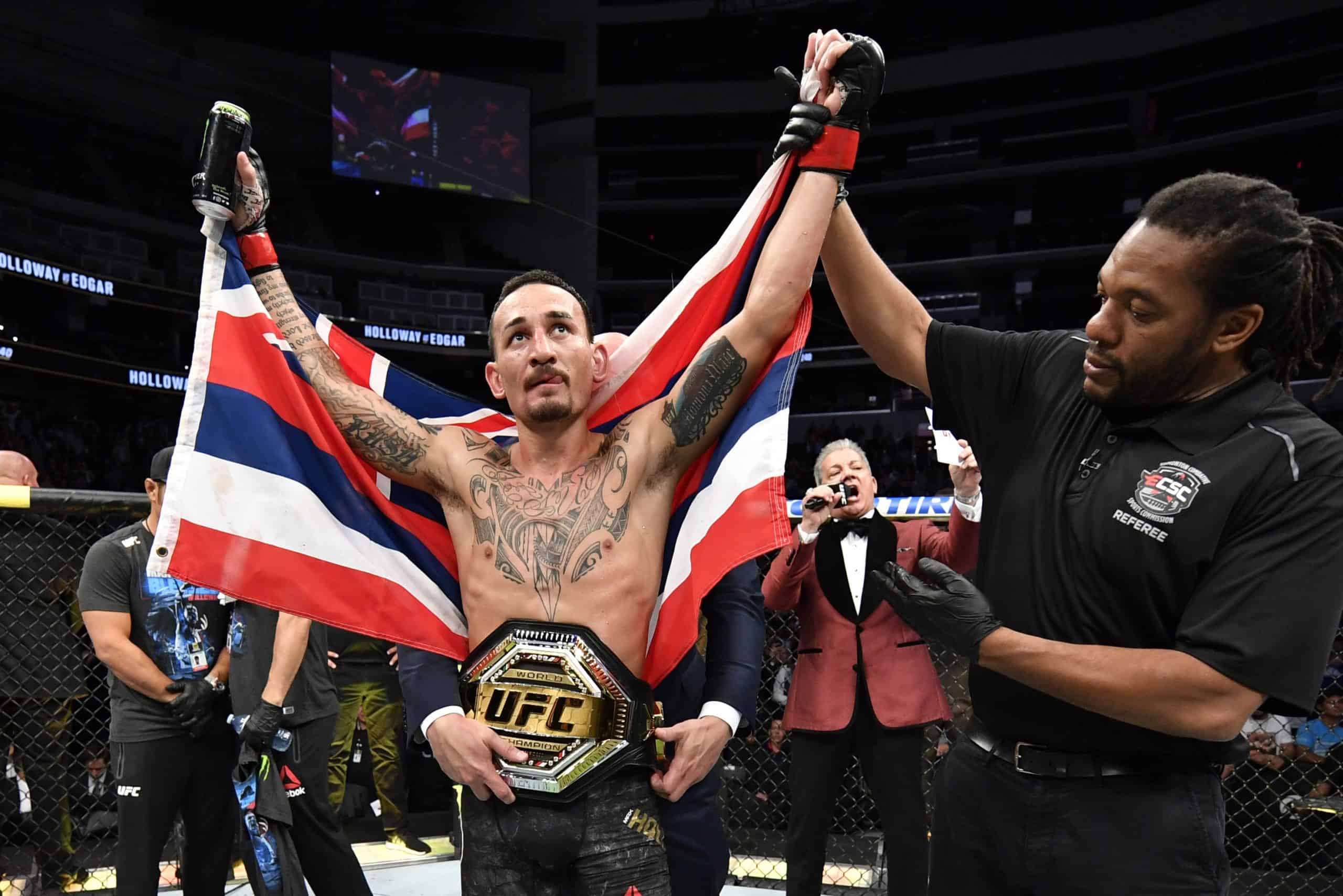 Max Holloway respect the national flag as well