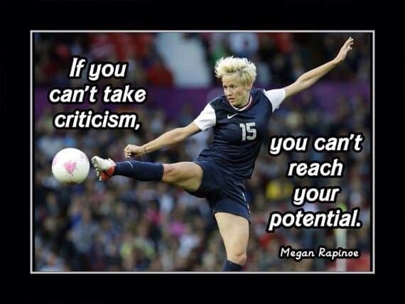 Megan Rapinoe quote on criticism