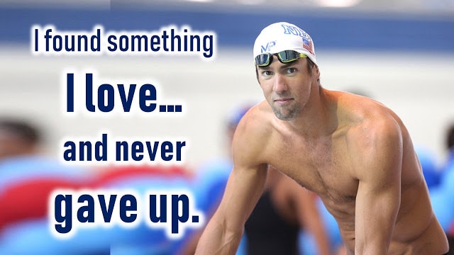Michael Phelps quotes on interest and dedication