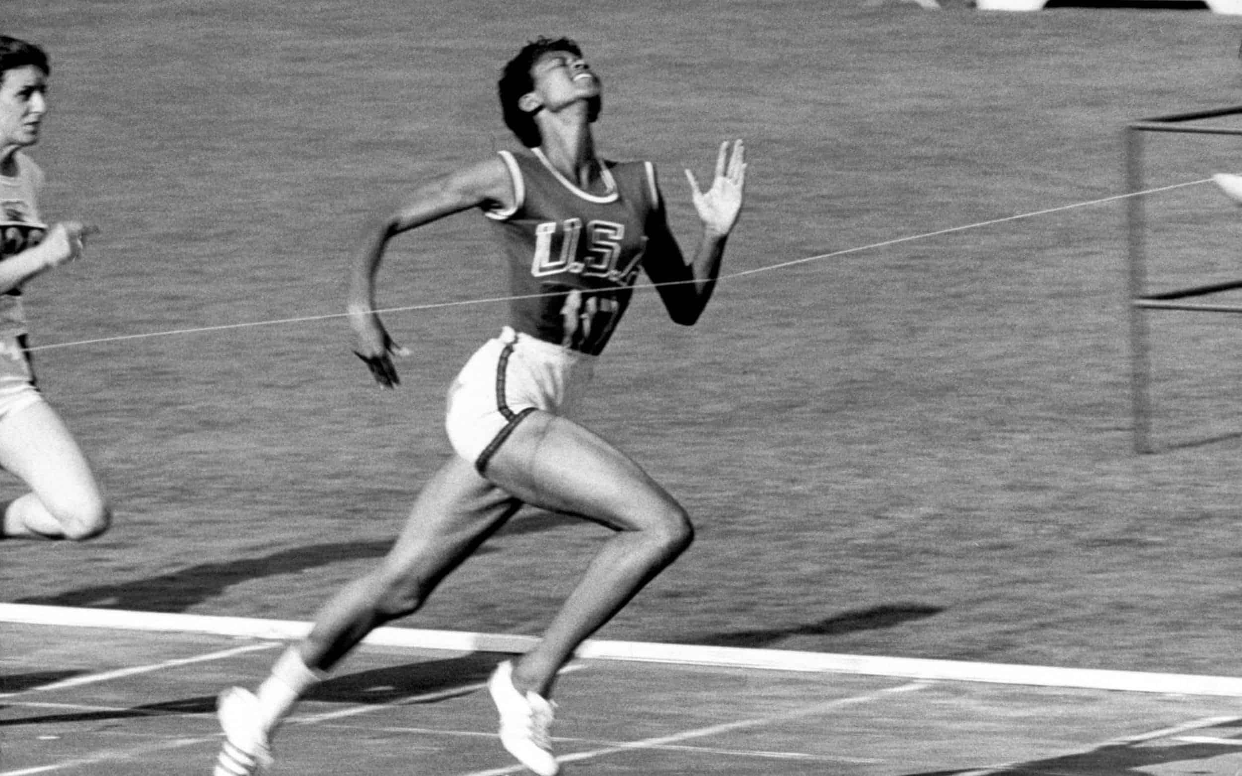 Wilma Rudolph in the field
