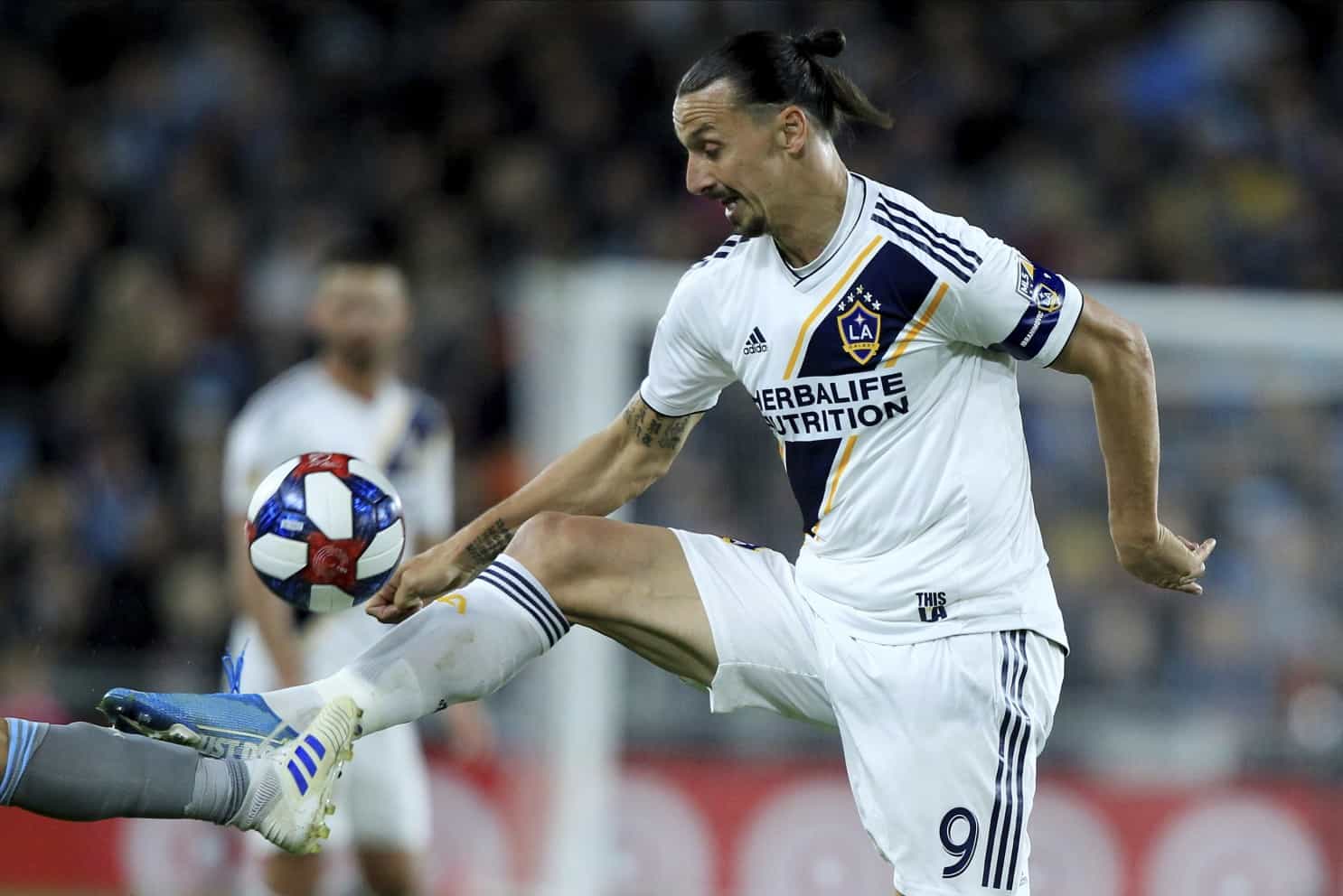 Zlatan Ibrahimovic on field