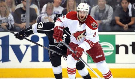 Keith Yandle playing for Coyotes