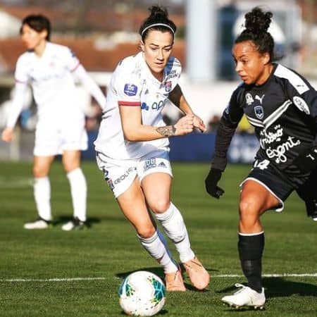 Lucy Bronze playing for the National Team