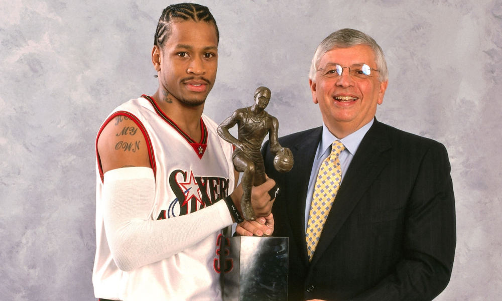 Allen Iverson win NBA Award in 2001