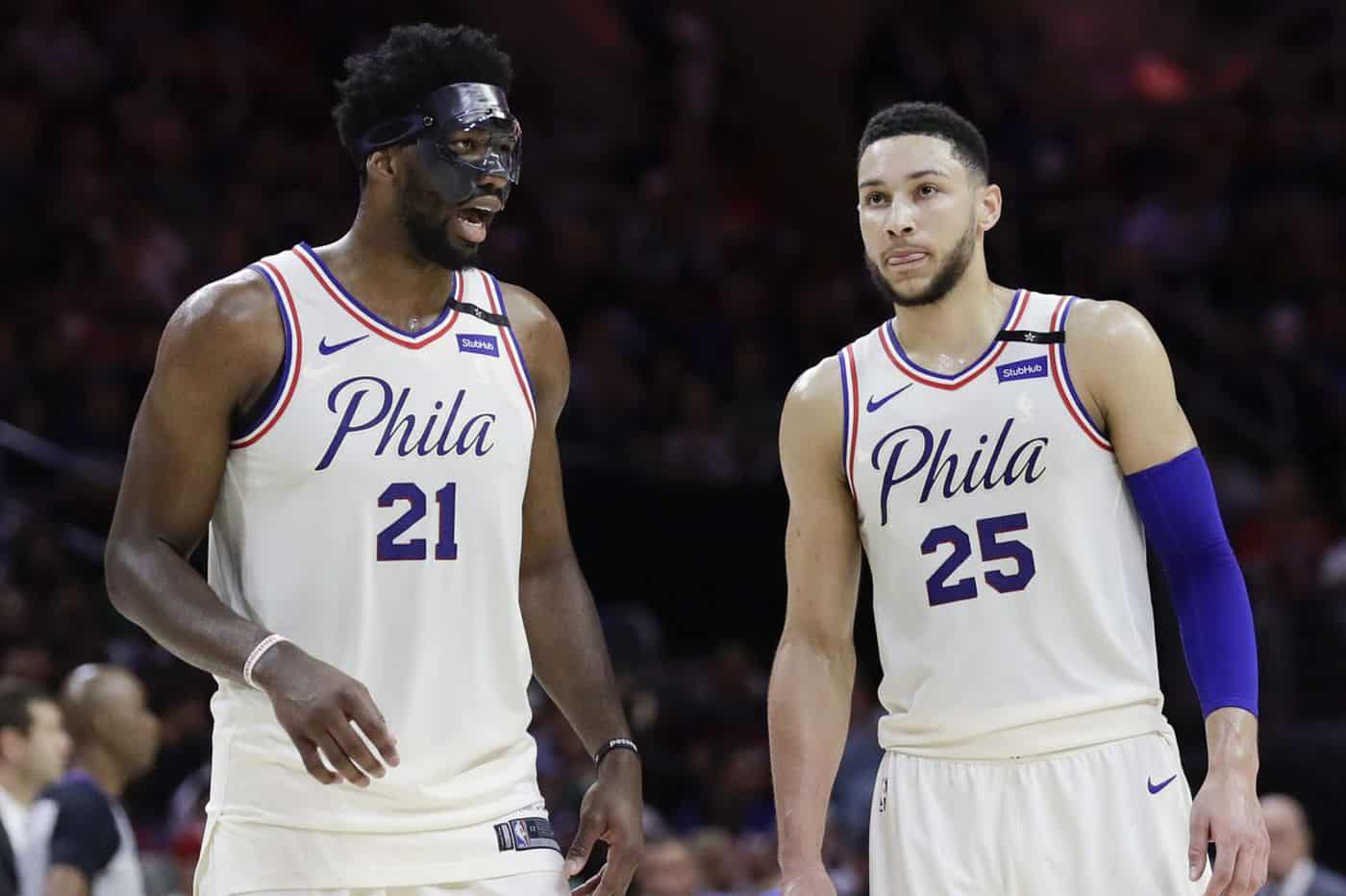 Ben Simmons and Joel Embiid