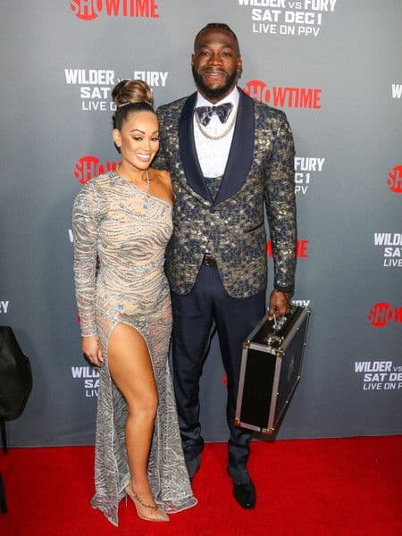 Deontay Wilder and his wife