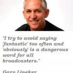 Gary Lineker quote about few words