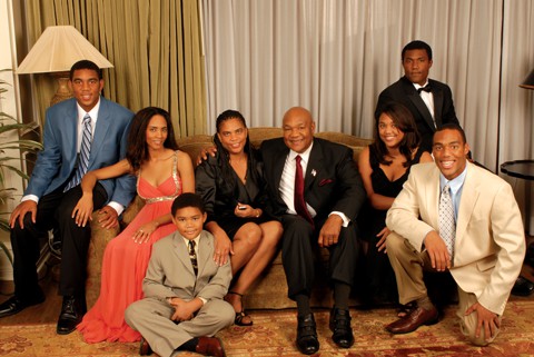 George Foreman with his family