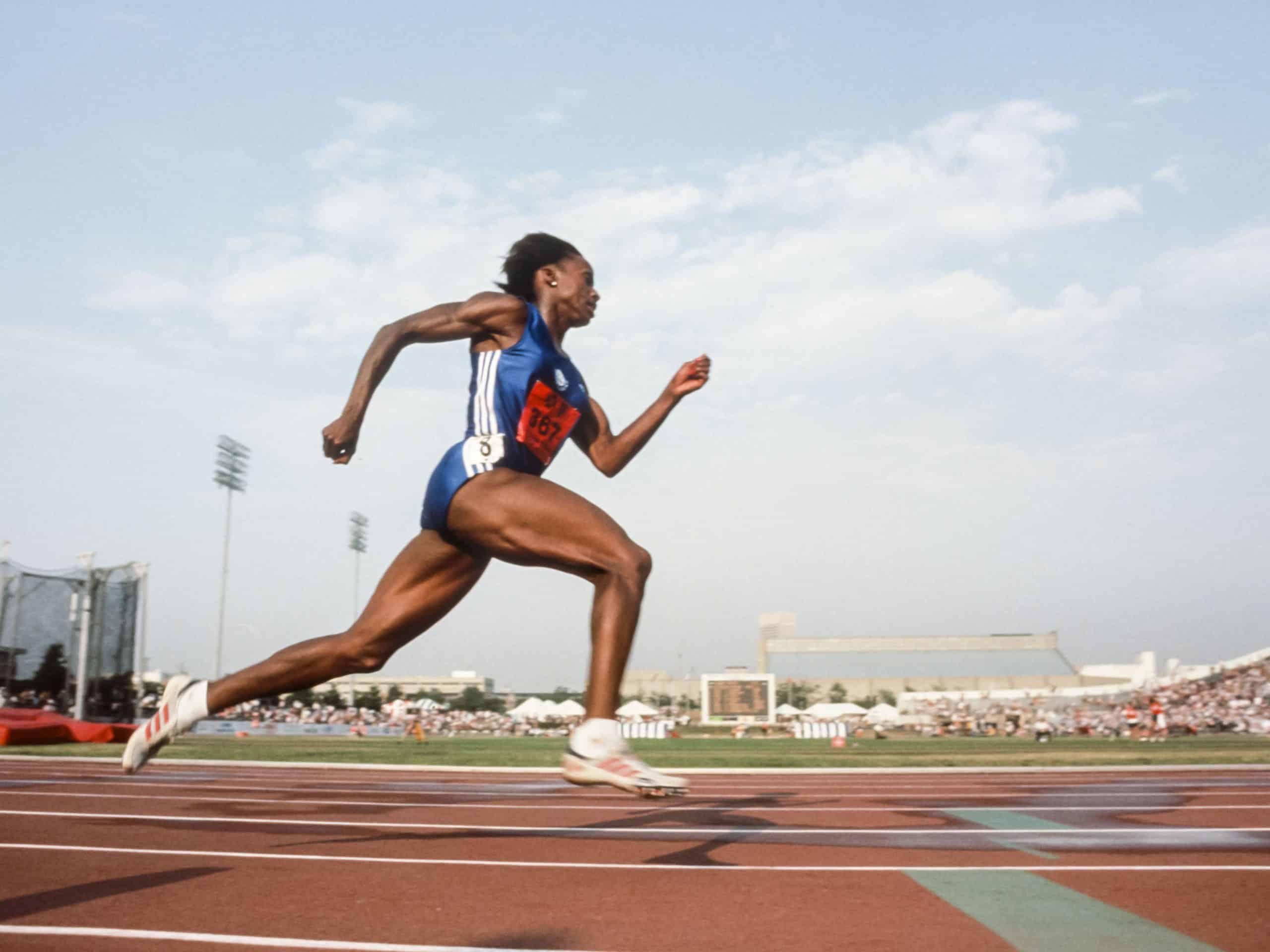 Jackie Joyner-Kersee on field