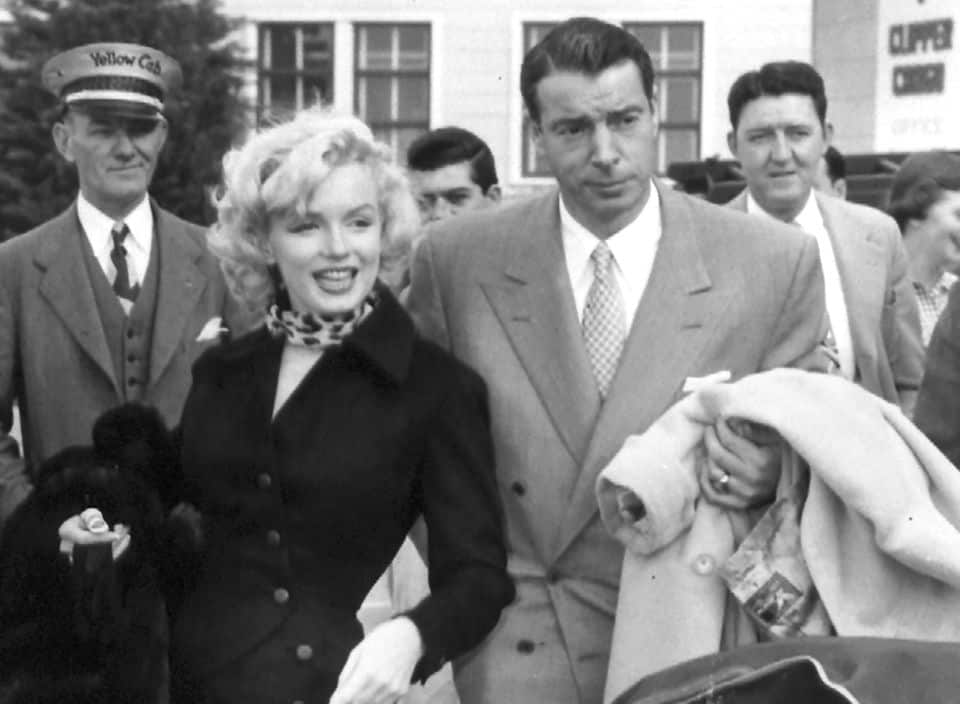 Joe DiMaggio and Marilyn Monroe