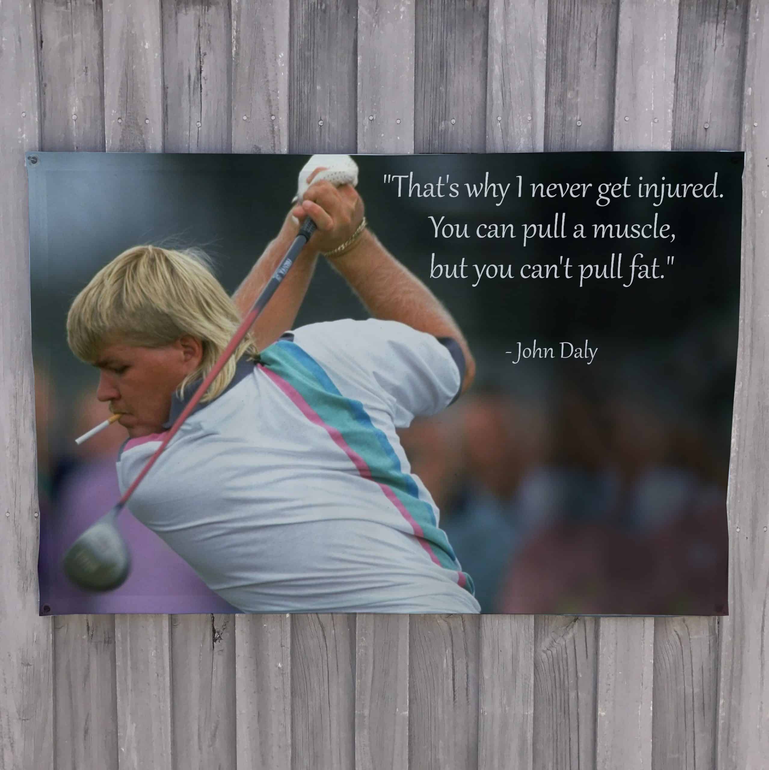 John Daly quote on secret of victory