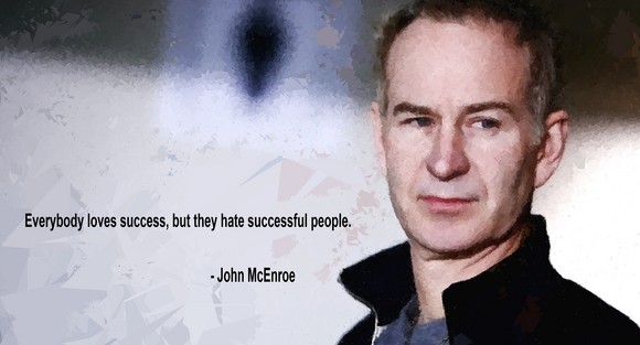 John McEnroe quote about success and successful person