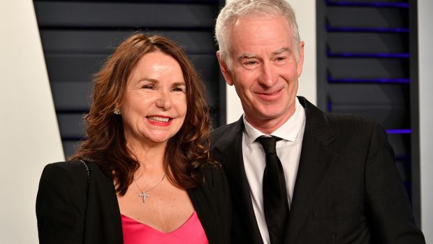 John McEnroe with his wife