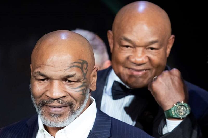 Mike Tyson and George Foreman