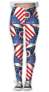America flag yoga pants