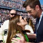 Aaron Rodgers and Danica Patrick at her final NASCAR race