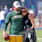 Aaron Rodgers with Erin Andrews