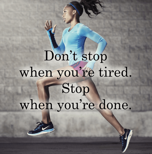 Allyson Felix quote about the right time to stop