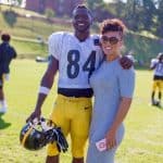 Antonio Brown with Chelsie Kyriss