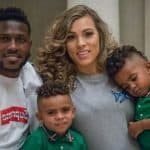 Antonio Brown with Chelsie Kyriss and their kids