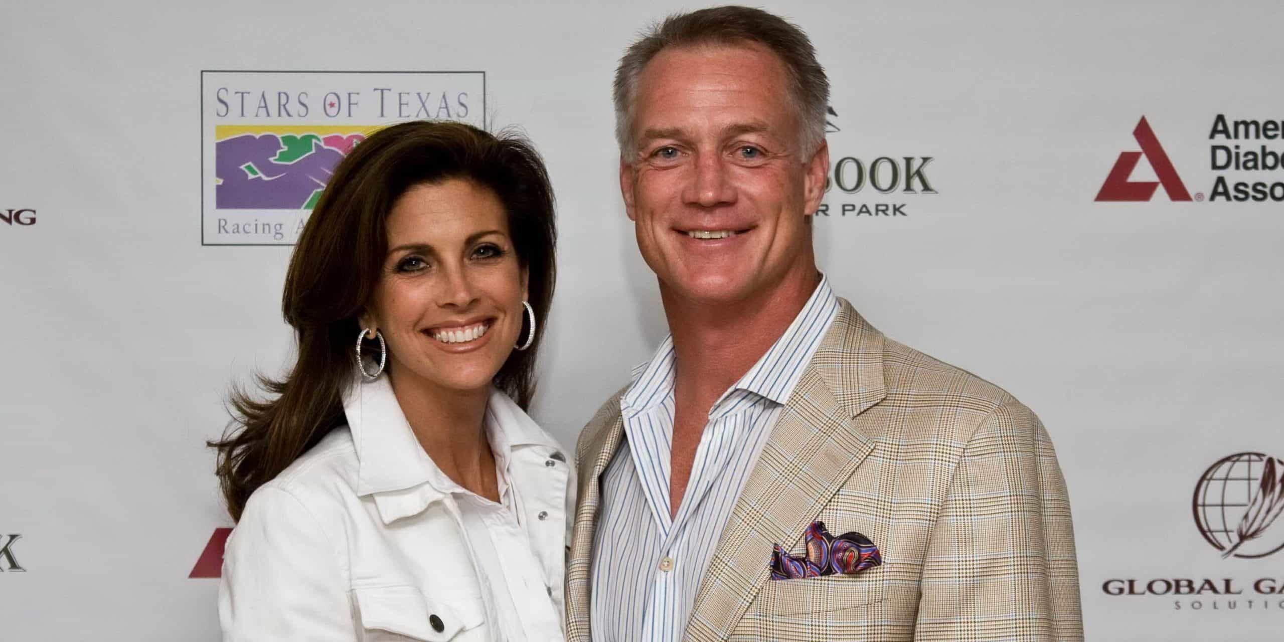 Daryl Johnston with his wife