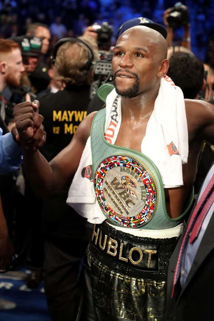 Floyd was crowned as a Champion.