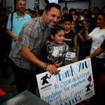 Oscar De La Hoya at his Foundation