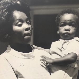 Gary payton with his mom in his childhood