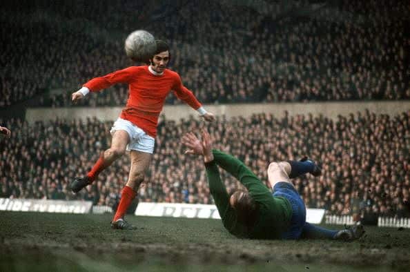 George Best on field