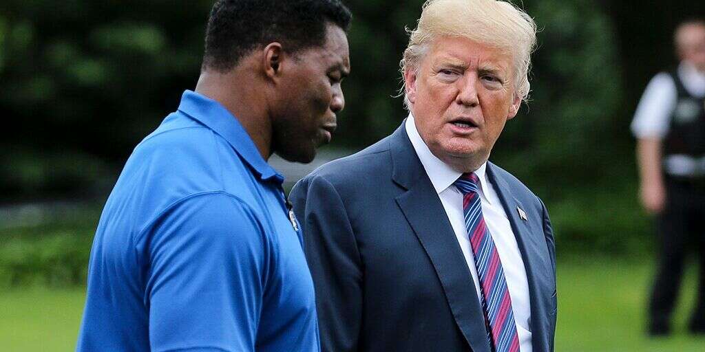 Herschel Walker with Donal Trump