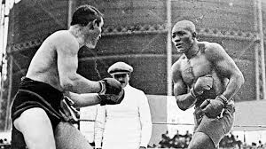 Jack Johnson inside the ring