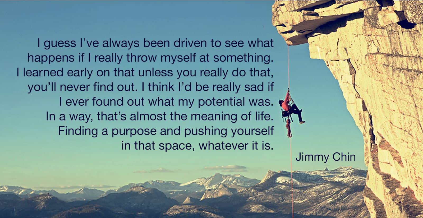 Jimmy Chin quote about learning