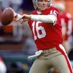 Joe Montana Playing at Super bowl