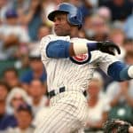 Sammy Sosa playing baseball