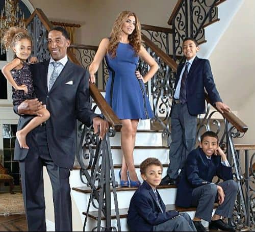 Scottie Pippen with his family