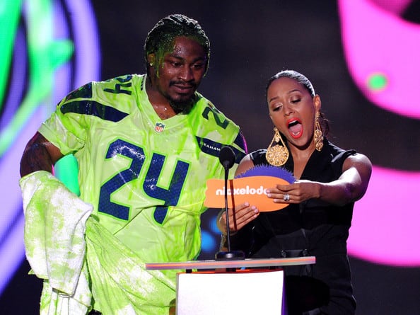 Tia Mowry with Marshawn Lynch