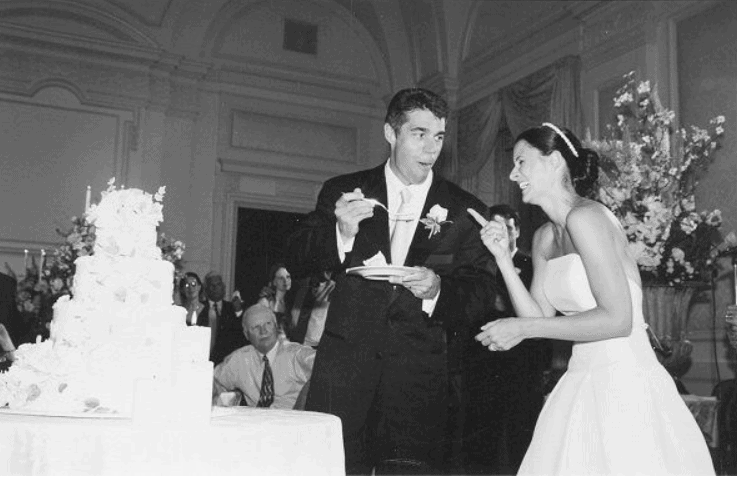 Chris and Jennifer At their wedding.