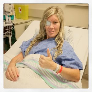 Jolene Van Vugt undergoing her surgery