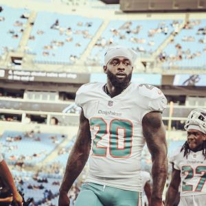 Reshad Jones playing for Miami Dolphins. 