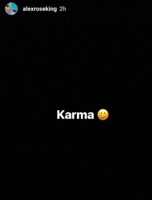 Alexandra King's Instagram story after Garoppolo's injury.