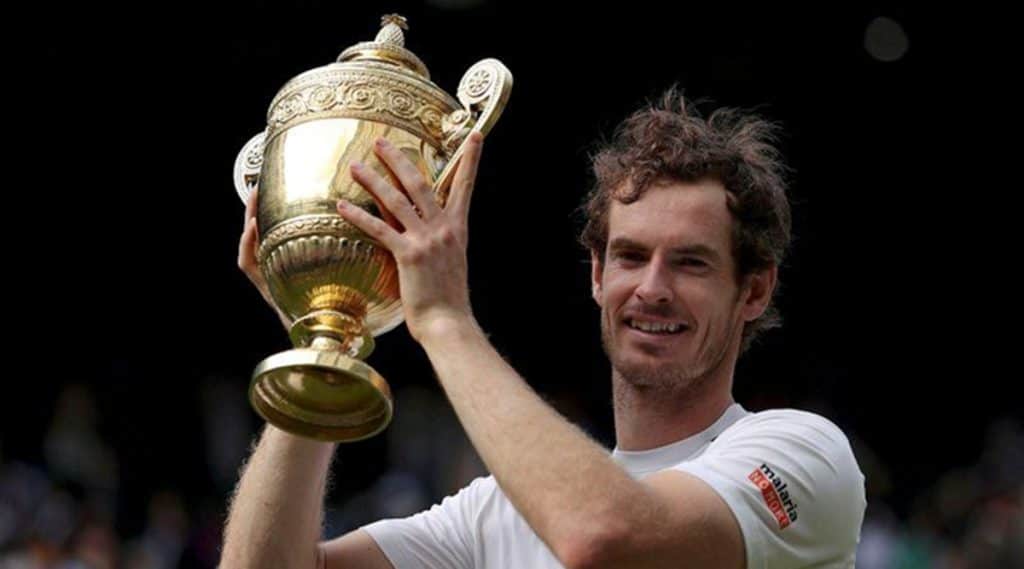 Andy Murray with his precious award