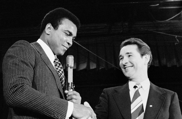 Brian Clough with Muhammad Ali