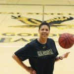 Cheryl Miller Holding Basketball
