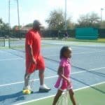 Coco Father Serving as a Tennis Coach for Her